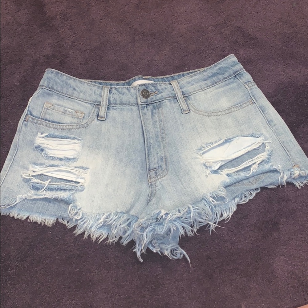Denim shorts